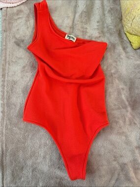 Show Me Your MuMu Bodysuit in Bright Orange